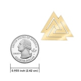The Viking Valknut 14 K Solid Gold Pendant GPD1071
