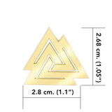 The Viking Valknut 14 K Solid Gold Pendant GPD1071