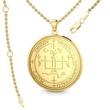 Sigil of the Archangel Gabriel Solid Gold Pendant GPD2819