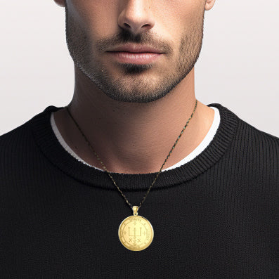 Sigil of the Archangel Raphael Solid Gold Pendant GPD2820