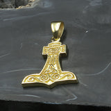 Unleash Your Inner Strength: Thor's Hammer Solid Gold Pendant - GPD864 | Embrace the Power of the Mighty Norse God