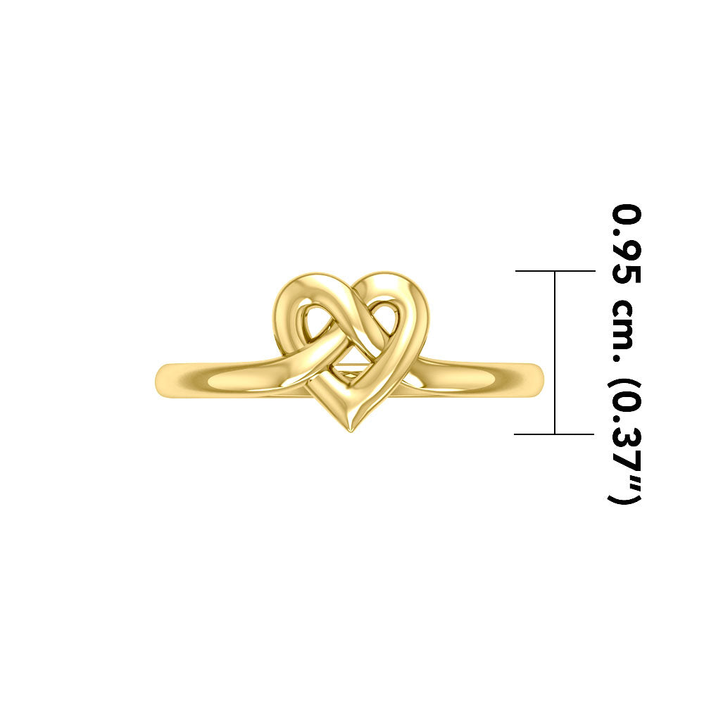 Celtic Heart Solid Gold Ring GRI2390