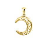 Magick Moon Solid Gold Pendant GTP2963