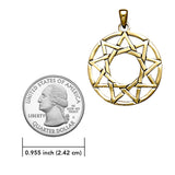 The Ninefold Solid Gold Pendant GTP473