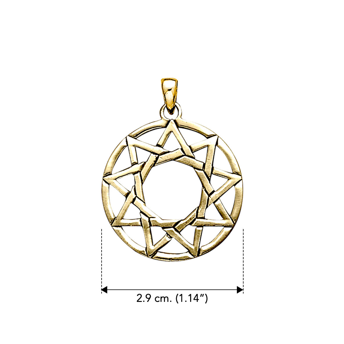 The Ninefold Solid Gold Pendant GTP473