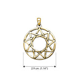 The Ninefold Solid Gold Pendant GTP473
