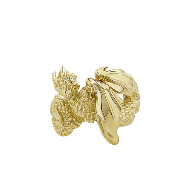 Dragon Wrap Solid 14 Gold Ring GTR1504