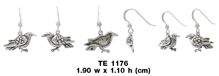 Drawn by the Raven mystery ~ Sterling Silver Earrings TE1176