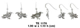 Drawn by the Raven mystery ~ Sterling Silver Earrings TE1176