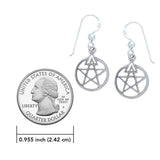 The Third Degree Pentacle Silver Earrings TE2794