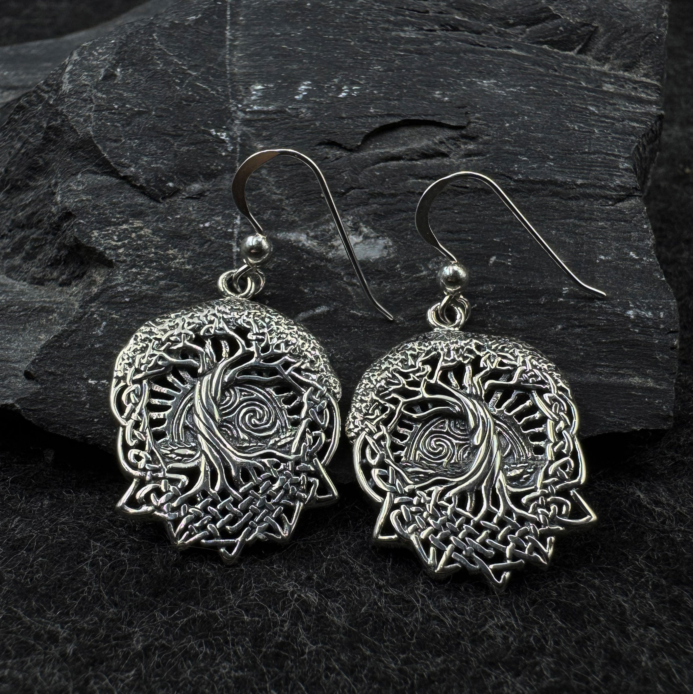 Get the look of extraordinary ~ Tree of Life Sterling Silver Earrings by Courtney Davis TER1367