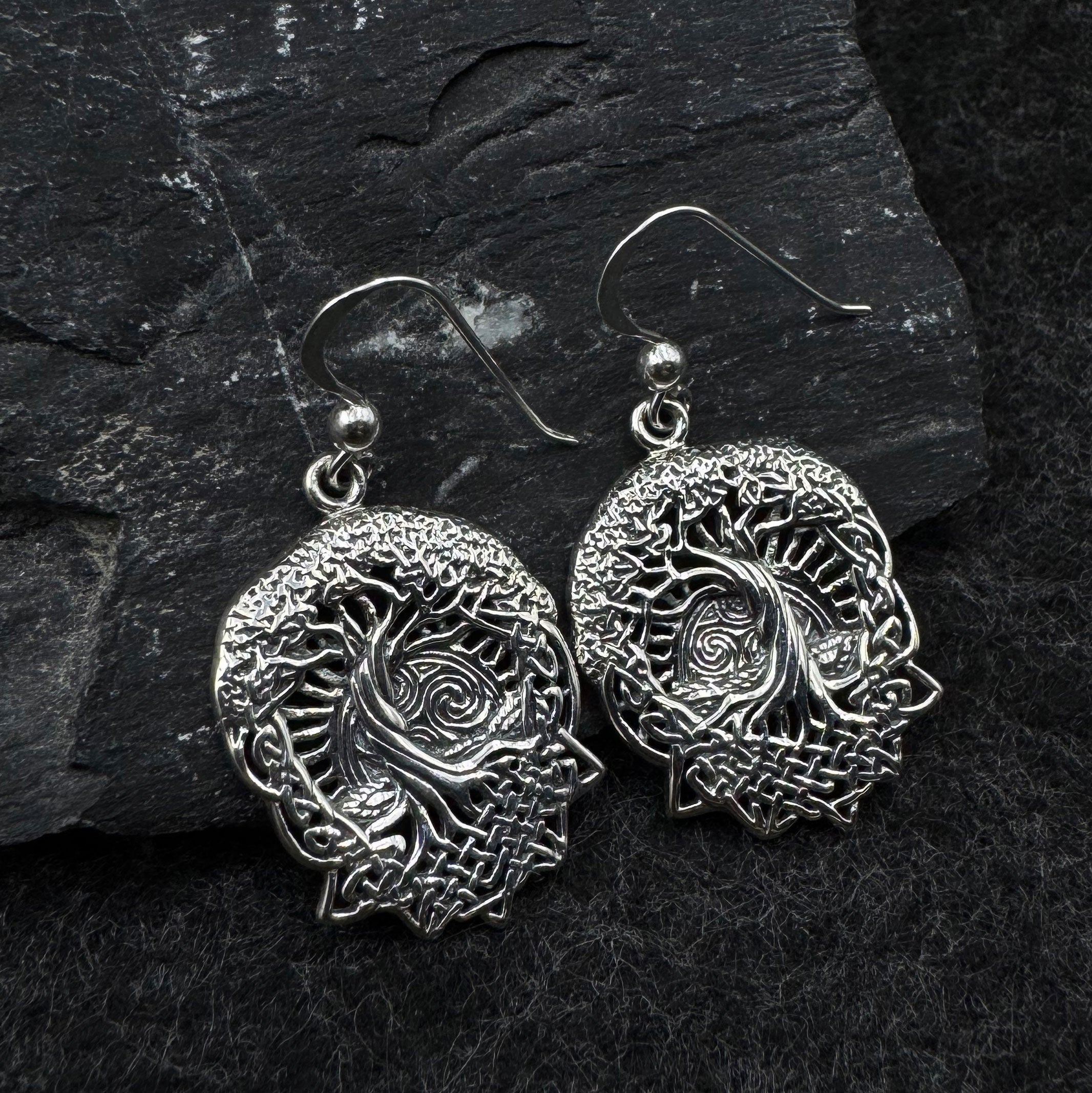 Get the look of extraordinary ~ Tree of Life Sterling Silver Earrings by Courtney Davis TER1367