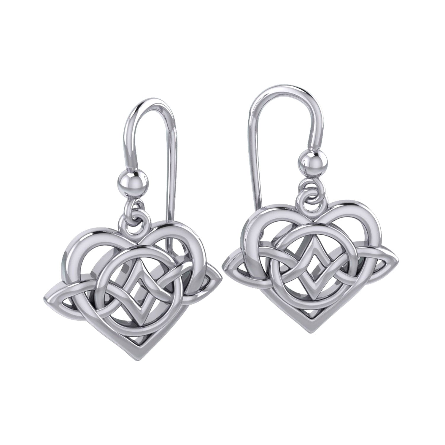 Celtic Eternal Love Bythol Sterling Silver Earrings – Timeless Symbol of Love and Devotion by Peter Stone Jewelry TER2189