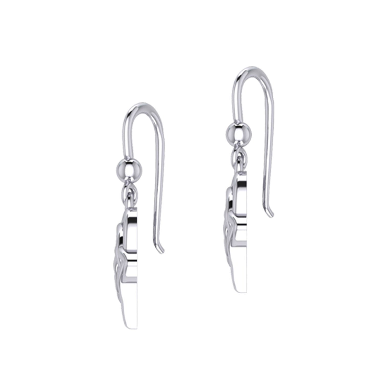 Celtic Eternal Love Bythol Sterling Silver Earrings – Timeless Symbol of Love and Devotion by Peter Stone Jewelry TER2189