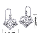 Celtic Eternal Love Bythol Sterling Silver Earrings – Timeless Symbol of Love and Devotion by Peter Stone Jewelry TER2189