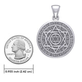 Seal of Solomon with Zodiac Symbol Silver Pendant TMD294-CUSTOM