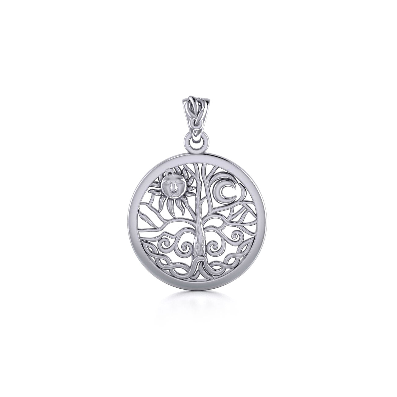 Pagan & Wicca Tree of Life ~ Sterling Silver Pendant TP3109