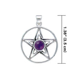 Pentagram Pentacle Sterling Silver Pendant TP3315