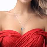 Sitting Owl with Pentacle Sterling Silver Pendant TP3320