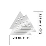 The Viking Valknut Sterling Silver Pendant by Oberon Zell TPD1071