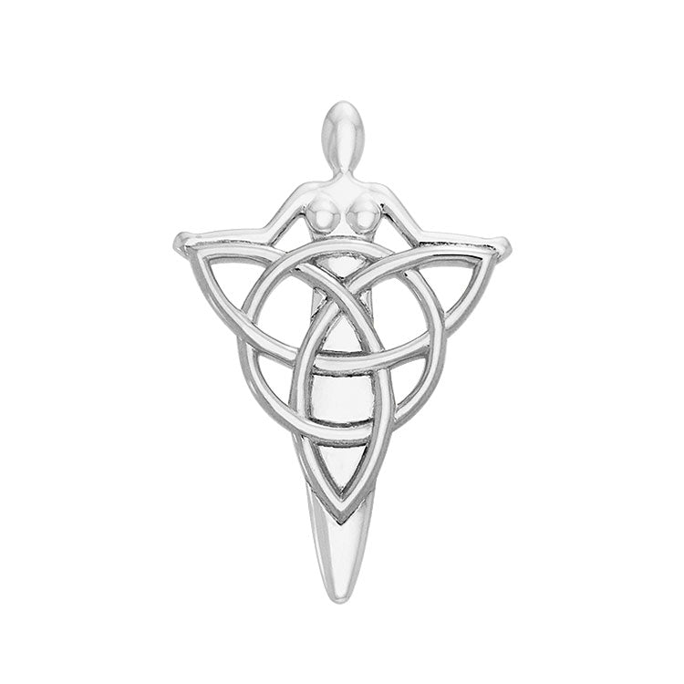 Celtic Danu Goddess Triquetra Sterling Silver Pendant TPD1203