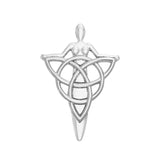 Celtic Danu Goddess Triquetra Sterling Silver Pendant TPD1203