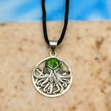 Mythic Images Cthulhu Sterling Silver Pendant with Enamel by Oberon Zell TPD1707