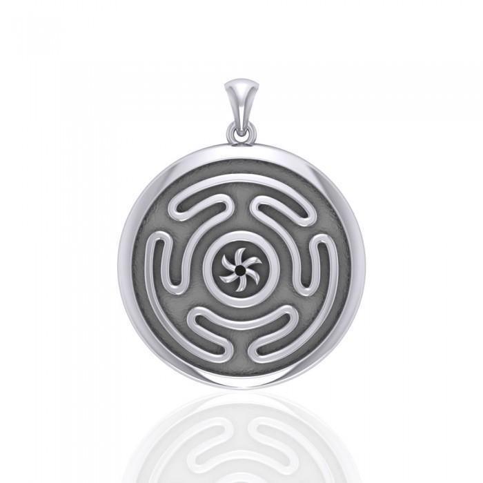 Hecate's Wheel Sterling Silver Pendant by Oberon Zell TPD1979