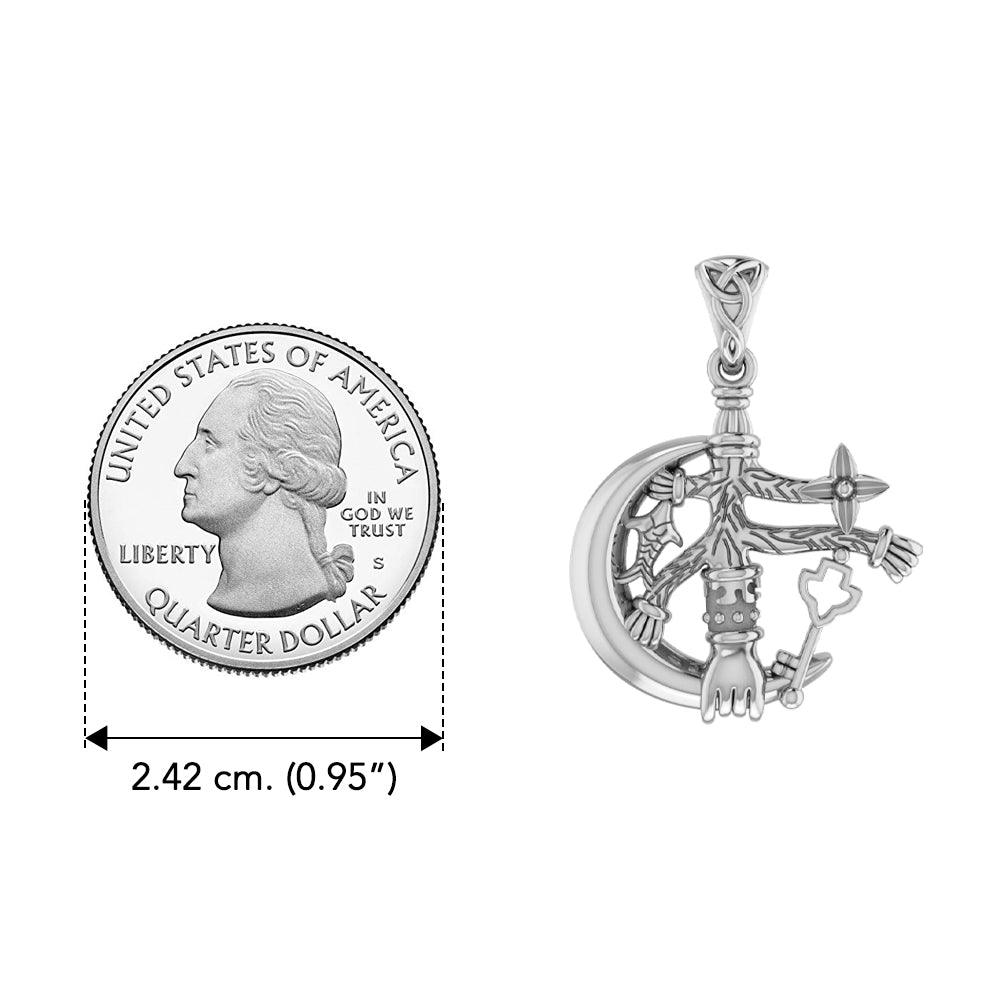 There s Magick Behind the Sterling Silver Jewelry Cimaruta Witch Charm Pendant
