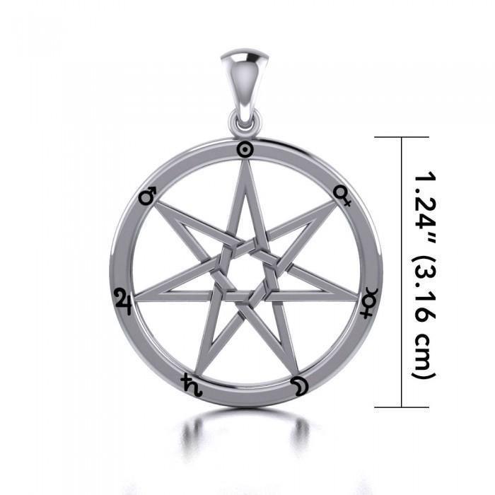 Mickie Mueller Heptogram Sterling Silver Pendant TPD3183