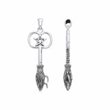 The Witches Broom ~ Sterling Silver Pendant TPD3387