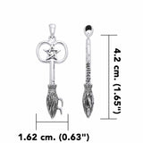 The Witches Broom ~ Sterling Silver Pendant TPD3387