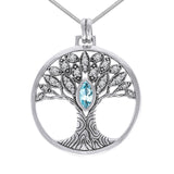 Wondrous Living through the Tree of Life ~ Sterling Silver Jewelry Pendant TPD3873