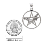 Flying Owl with Pendant Silver Pendant TPD4334