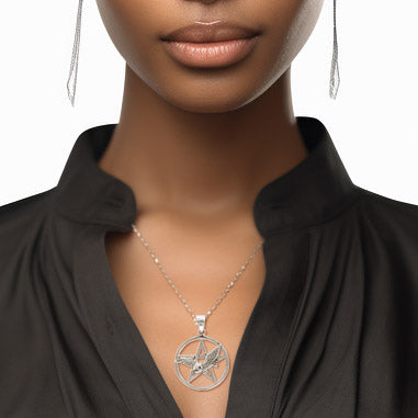 Flying Owl with Pendant Silver Pendant TPD4334