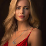 Rise with Resilience: Celtic Phoenix Sterling Silver Pendant with Gemstone - TPD5719 | Embrace the Rebirth of Your Spirit