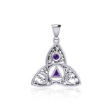 Celtic Trinity Recovery with Celestial Pendant with Gemstone TPD5842