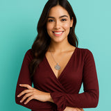 The Sun and Celtic Trinity Knot Silver Pendant TPD5924