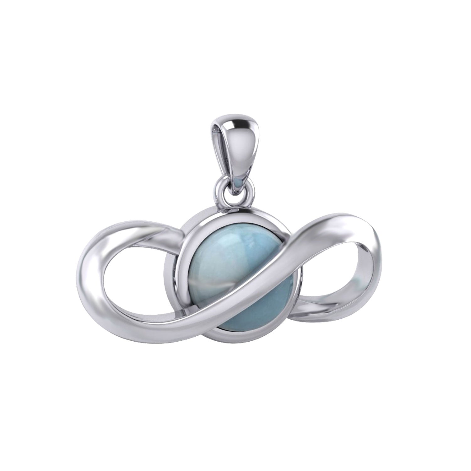 Peter Stone Eternal Silver Pendant with Gemstone TPD6175