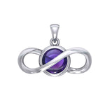 Peter Stone Eternal Silver Pendant with Gemstone TPD6175
