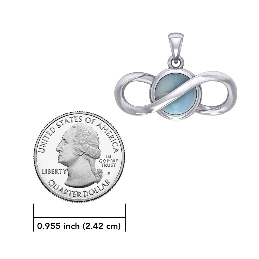 Peter Stone Eternal Silver Pendant with Gemstone TPD6175