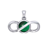 Peter Stone Eternal Silver Pendant with Gemstone TPD6175