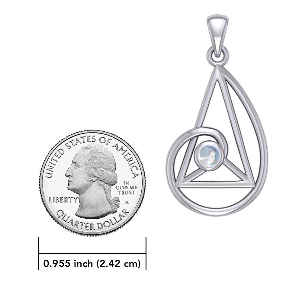 Peter Stone Golden Ratio Silver Pendant with Gemstone TPD6178