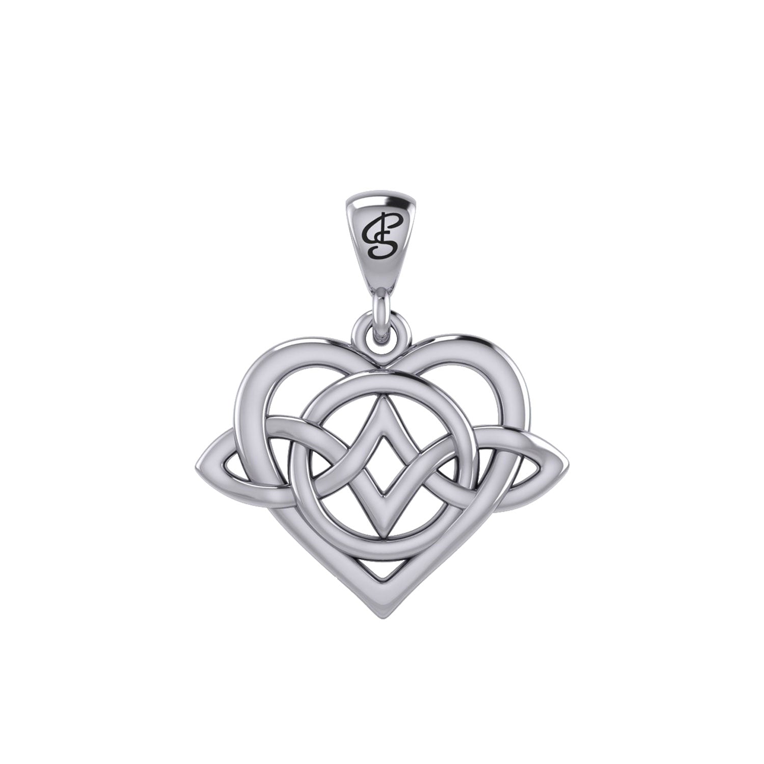 Celtic Eternal Love Bythol Sterling Silver Pendant – Timeless Symbol of Love and Devotion by Peter Stone Jewelry TPD6214