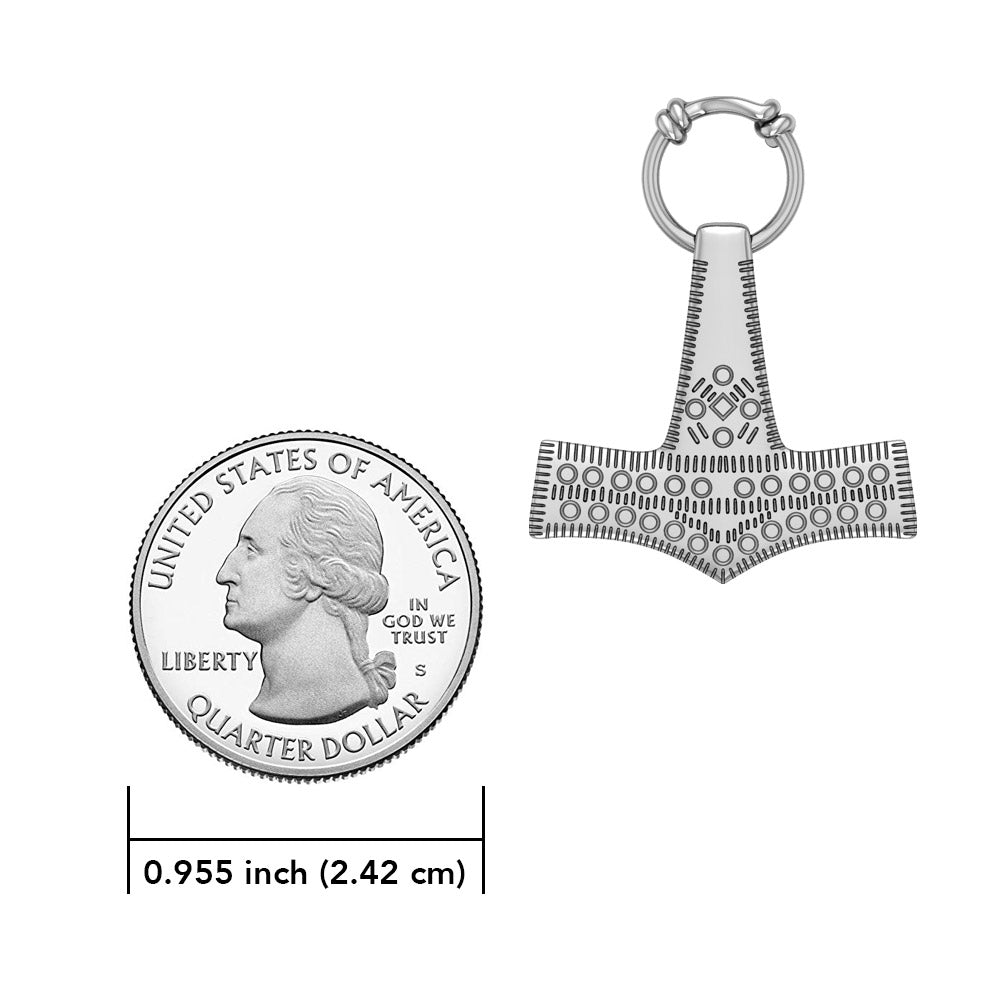 Thors Hammer, a powerful amulet ~ Sterling Silver Pendant TPD677