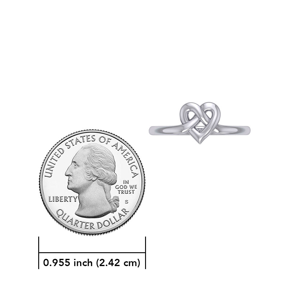 Celtic Heart Silver Ring TRI2390