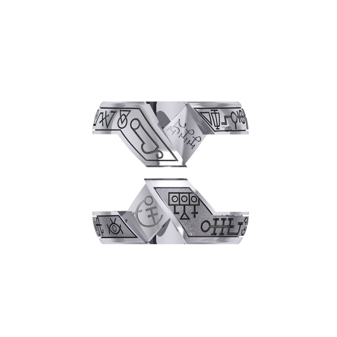 Peter Stone Puzzle Ring Theme Sigil of Archangels & Demons TRI2444