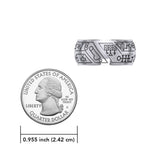 Peter Stone Puzzle Ring Theme Sigil of Archangels & Demons TRI2444