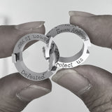 Peter Stone Puzzle Ring Theme Sigil of Archangels & Demons TRI2444