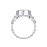 Celtic Heart Silver Poison Ring TRI2455